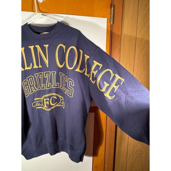 Vintage Franklin College Grizzlies Indiana AOP Spell Out Crewneck Sweater XL USA - Picture 6 of 12